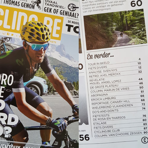 Canary Hill in Cycling.be Magazine
